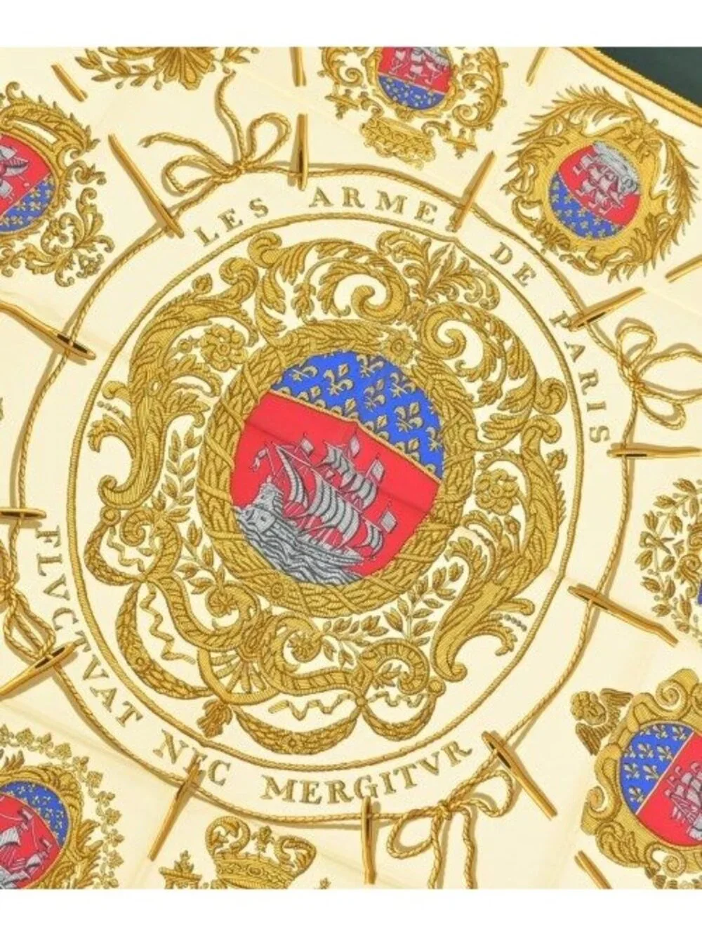 Hermes Bandana Scarf Ivory